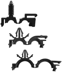 160 Pcs Push Mount Cable Zip Tie, Car Wire Loom Routing Clips 7 Different Sizes Quickly Mount Cable Ties Fixed Wire Harness for Jeep Wrangler Trucks Universal Automotive Clips