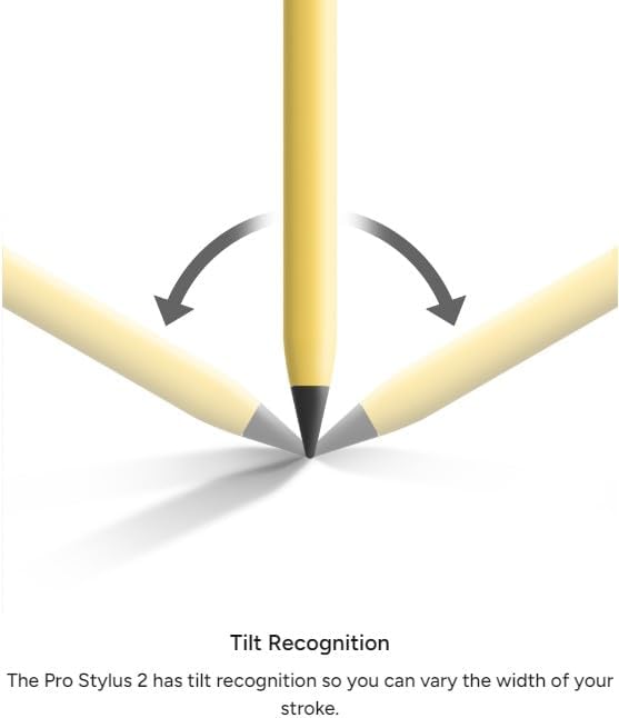 ZAGG Pro Stylus 2 with Active & Capacitive Tips, Palm Rejection, Tilt Recognition, Bluetooth Pairing, Compatible w/iPad Pro 11/12.9 (3,4, & 5 Gen)/Air 10.9/iPad 10.2/9.7/Mini 5/ iPad Air (M2) - White