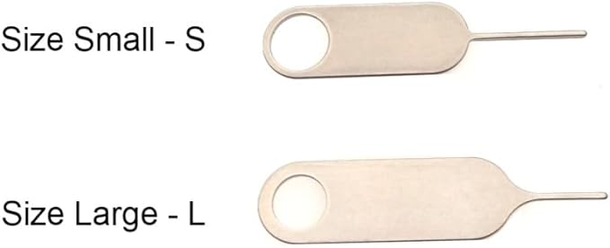 6 Pack PHONSUN Universal Sim Card Tray Removal Tool SD Opening Eject Pin fits Keyring for iPhone iPad Samsung Galaxy Google Pixel Motorola Phones - 3 Small and 3 Large