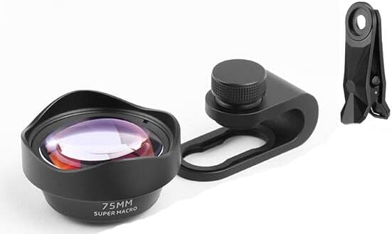 Professional Phone Camera Lens 75mm Macro Lens HD DSLR Effect Clip-on for iPhone 12 11 Pro Max Samsung S20 Plus Huawei Xiaomi
