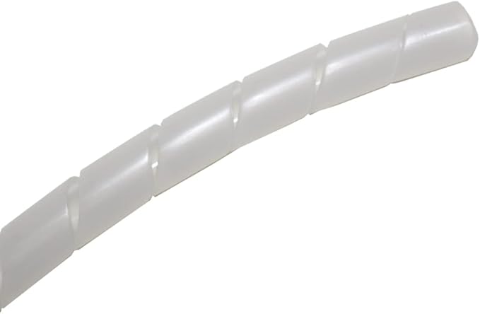 Kable Kontrol Vortex Spiral Cable Wrap - 1/2” Inch 100’ Feet Long - Hose Protector Flexible Polyethylene Wire Conduit Tubing Cable Sleeve Cord Cover to Organize Wires – Natural