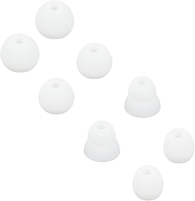 Earbud Tips Ear Tips Replacement Earbud Tips Earbud Replacement Tips Headphone Earbud Tips Earbud Tip Eartips Earbud Covers Compatible With Powerbeats Pro Beats Wireless Earphone 4 Pairs (White)