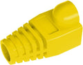 50 Pcs Cat5 Cat5E Cat6 Strain Relief Boot, RJ45 Plug Connector Cover Modular Network Plug Connector Cap Cable Connector Boots, Yellow
