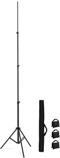 20FT/6M Tripod Stand - Heavy Duty Tripod Stand - Tall Tripods Air-Cushioned Telescoping Light Stand for Photography Overhead Shots, Sports(Aluminum Alloy)