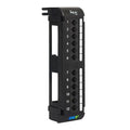 ICC CAT5e Patch Panel, UL Listed & PoE++ Rated Gigabit Applications, Wall Mount 12 Port Network Patch Panel with Rear 110 IDC Terminal Blocks and 89D Wall Mount Bracket, Black