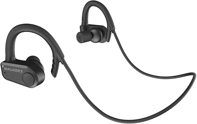 Walker's Shooting Ear & Hearing Protection Sport Electronic Bluetooth Rechargeable ATACS Wireless Earbuds