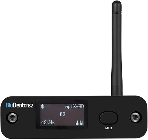 B2 LDAC/aptX HD Bluetooth 5.1 Hi-Fi Audio Receiver with ESS DAC,OLED Display,RCA,Optical & Coaxial,Extended Range for Home Stereo