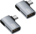 Powered Right Angle USB 2.0 Micro Male to USB Female Host OTG Adapter for Samsung, Firestick，PS Classic，SNES Mini,NES/SNES Classic,Chromecast and More Smartphone or Tablet (2 Pack)