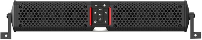 wet sounds Package - Black Stealth XT-6, 6 Speaker High Powered Sound Bar w/Remote and AS-10 10" 500 Watt Powered Stealth Subwoofer