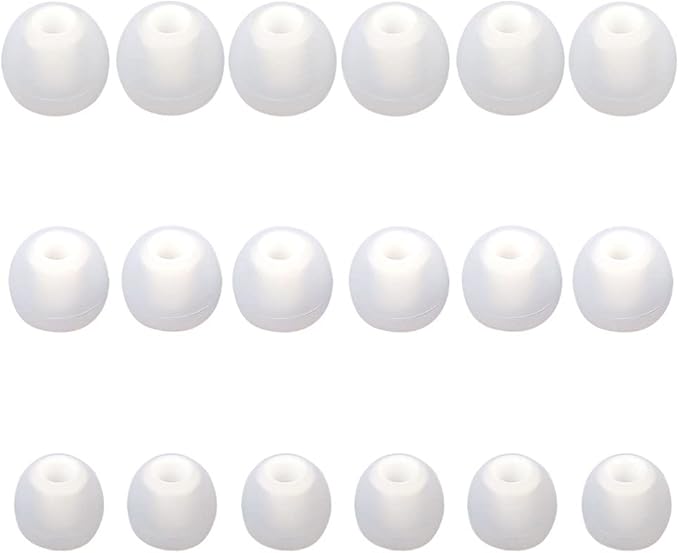 Earbud Replacement Tips Silicone Earbud Tips Ear Bud Covers Fit Most in-Ear Earbuds(Inner Hole 3.8mm -5.1mm) Headphone Ear Tips 9 Pairs S M L
