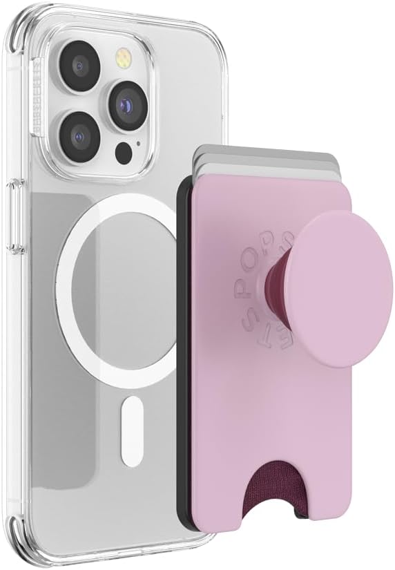 PopSockets Phone Wallet for MagSafe with Grip- Latte