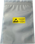 100pcs 5.9x7.87in/15x20cm Anti Static Bags,Premium ESD bags Resealable for 3.5'' SSD HDD with 100pcs Labels, Anti-static Bags for Hand Drive or Varieties of Electronic Device