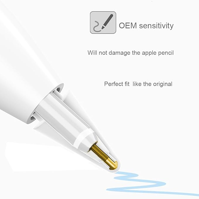 Replacement Tips for Apple Pencil USB-C/ 1st Generation/ 2nd Generation Tip(12 Pack)