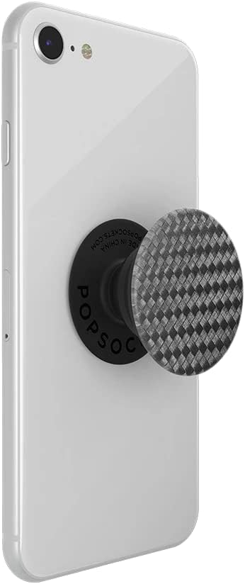 PopSockets Phone Grip with Expanding Kickstand, Adhesive Grip - Carbonite Weave