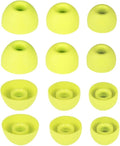Replacement Ear Tips for Beats Fit Pro, Beats Studio Buds+, Beats Studio Buds, Beats Solo Buds Silicone Earbuds Washable Noise Isolation, Fit in The Charging Case, 6 Pairs S/M/L (Volt Yellow)