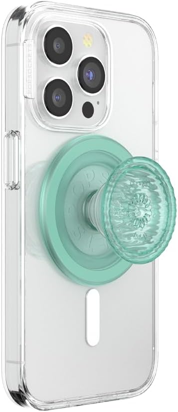 PopSockets Phone Grip for MagSafe, Magnetic Holder- Opalescent Blue