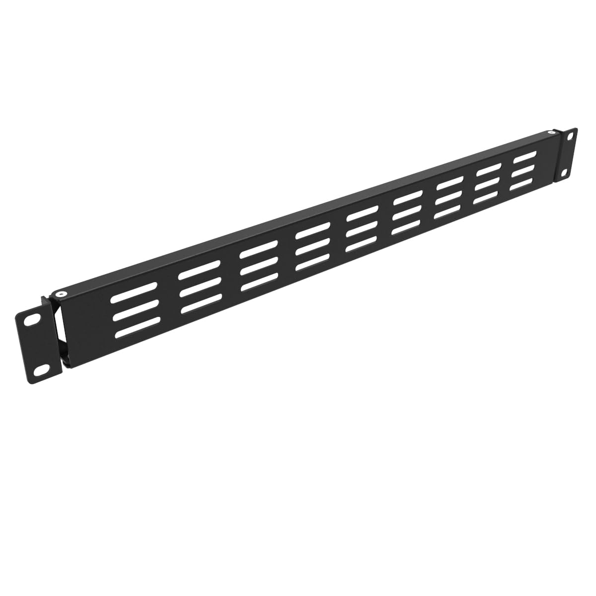 QiaoYoubang 1U Hinged Vented Rack Mount Blank Panel Spacer