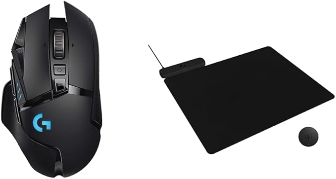 Logitech G502 Hero High Performance Wired Gaming Mouse, Hero 25K Sensor, 25,600 DPI, RGB, Adjustable Weights, 11 Programmable Buttons, On-Board Memory