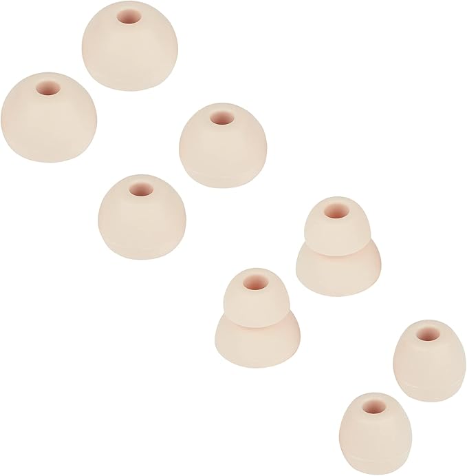 Earbud Tips Earbud Replacement Tips Replacement Earbud Tips Silicone Earbud Tips Headphone Covers Replacement Ear Pads Compatible with Powerbeats Pro Beats Wireless Earphone Headphones 4 Pairs(Gold)