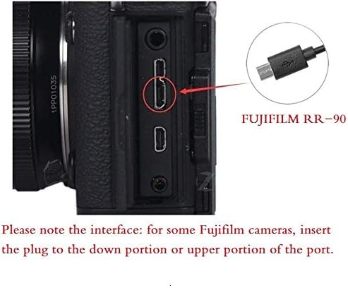 PHOLSY RR90 Timer Remote Control Cable with Intervalometer for Fujifilm GFX50S X-Pro2 X-H1 X-T2 X-T1 X-T10 X-T20 X-T100 X-E2S X-E2 X-E3 X-M1 X-A20 X-A5 X-A3 X-A2 X-A1 X-A10 X100F X100T X70 X30 XQ2 XQ1