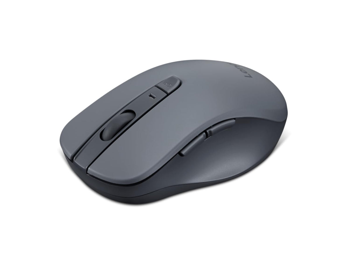 Lenovo WL310 Bluetooth Silent Mouse, Ergonomic, Adjustable DPI, Silent Clicks, Bluetooth 5.0, Portable for Windows, Mac, and Chromebook, Grey