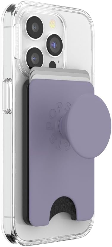 PopSockets Phone Wallet for MagSafe with Grip- Latte