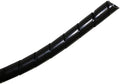 Kable Kontrol Vortex Spiral Cable Wrap - 1/8” Inch 100’ Feet Long - Hose Protector Flexible Polyethylene Wire Conduit Tubing Cable Sleeve Cord Cover to Organize Wires – Black