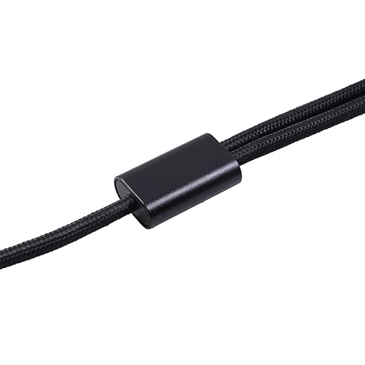 2Pack 10Ft 3.5mm 1/8" TRS to Dual 6.35mm 1/4" TS Mono Stereo Y-Cable Splitter Cord for Smartphone, Computer, CD Player, Speakers and Home Systems Amplifier