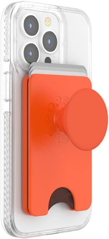 PopSockets Phone Wallet for MagSafe with Grip- Latte