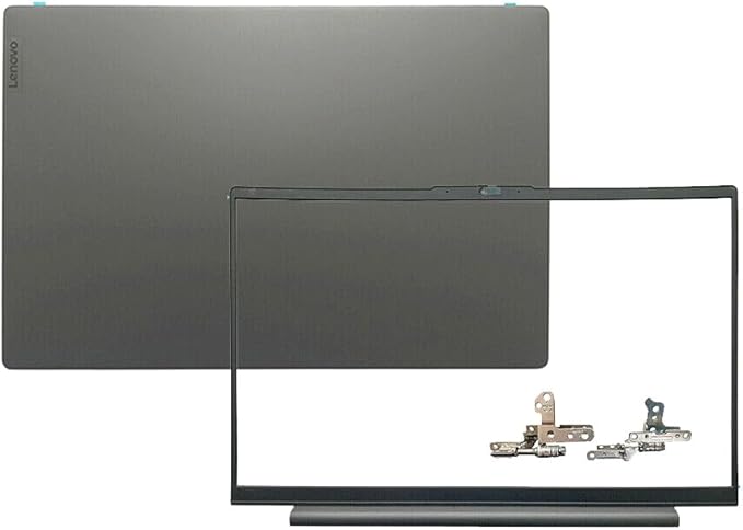 Replacement Laptop LCD Cover Back Rear Top Lid Hinges Front Bezel for Lenovo ideapad 5 15IIL05 15ARE05 15ITL05 15ALC05 5-15IIL05 5-15ARE05 5-15ITL05 5-15ALC05 5CB0X56073 5CB0Z31048 (Gray)
