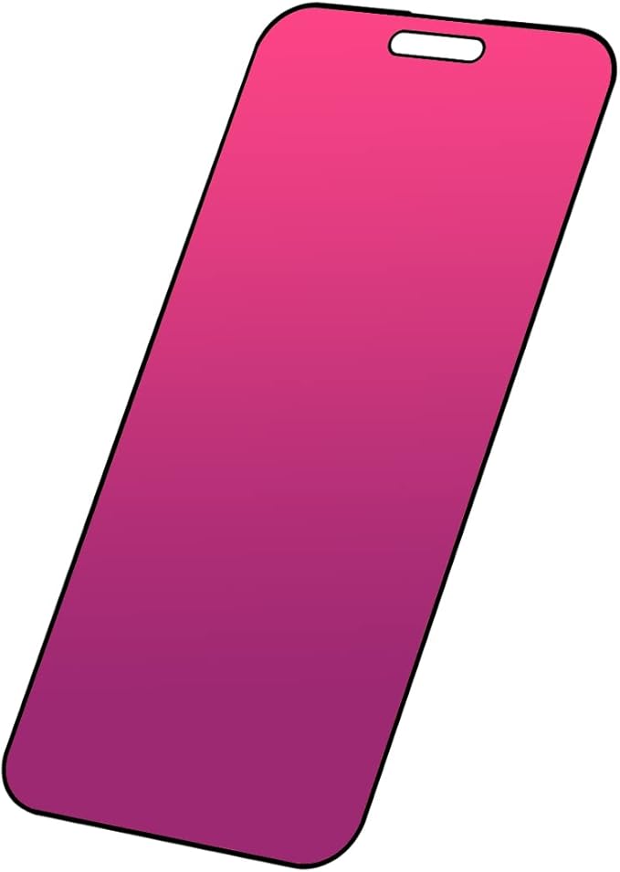 EGKimBa Privacy Screen Protector Compatible with iPhone 15 Pro, 6.1 inch Gradient Colorful Electroplated Anti-Spy Anti-Blue Light Tempered Glass