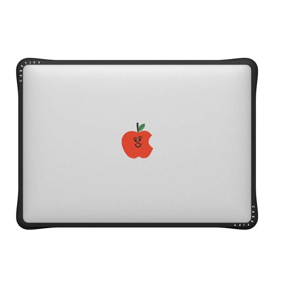 CASETiFY Impact MacBook Air 13.6" (M2-M5) Case [Cushioned Impact Corners/Scratch-Resistant/Anti-Slip Grip] - Clear Black