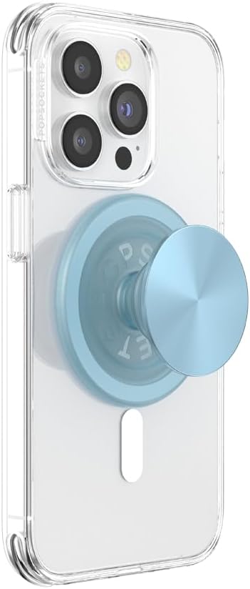 PopSockets Phone Grip for MagSafe, Magnetic Holder- Opalescent Blue