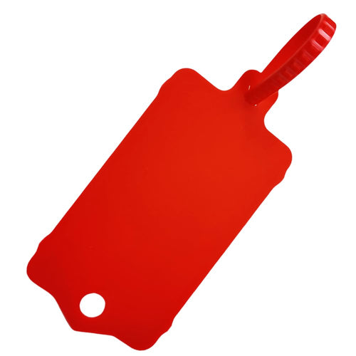 100pcs Reusable Blank Plastic Tags Ties Key Tags 1.45"*2.48" Serrated Tension Sealing Strap with Large Label Plastic Tie Mark Label Waterproof Hang Sign Write on Tag (5 Colors Mixed, 100pcs)