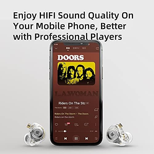 keephifi KZ EDX Pro in Ear Monitors KZ Headphones IEM Earphones with Dual DD HiFi Stereo Sound Earphones Wired Noise Cancelling Gaming Earbuds (Cyan, No Mic)