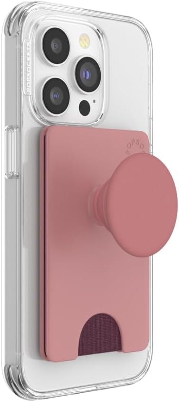 PopSockets Phone Wallet for MagSafe with Grip- Latte