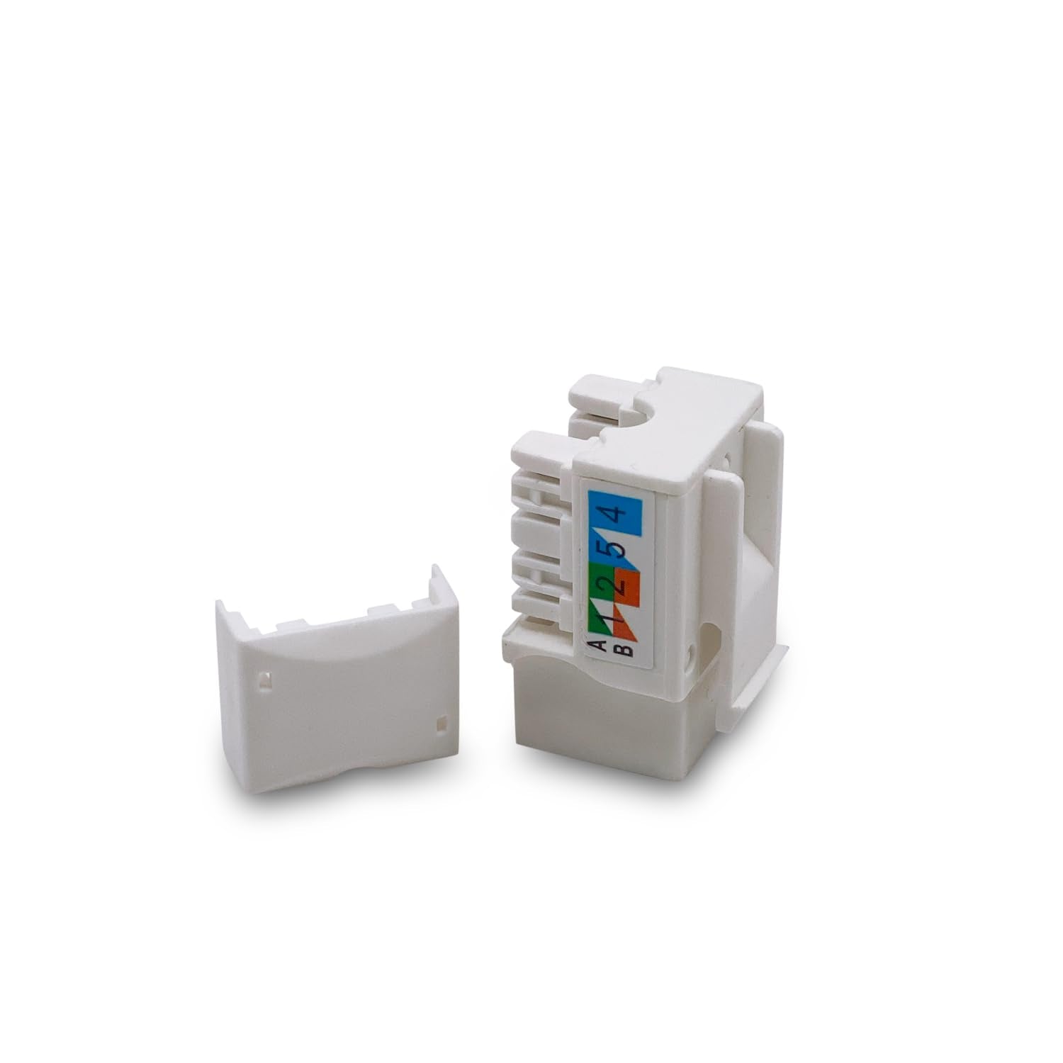 Verbex (10-Pack) Cat6 Keystone Jack - [UL Listed] - Ethernet Wall Jack - Wall Cat6 - Cat6 Network Coupler - Keystone Jack - Cat5/5e/6 Compatible - Cat6 Network Coupler