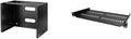 StarTech.com 8U Wall Mount Patch Panel Bracket - 13.75 inch Deep - 19" Patch Panel Rack & 1U Server Rack Shelf - Universal Vented Rack Mount Cantilever Tray, Black (CABSHELFV1U)