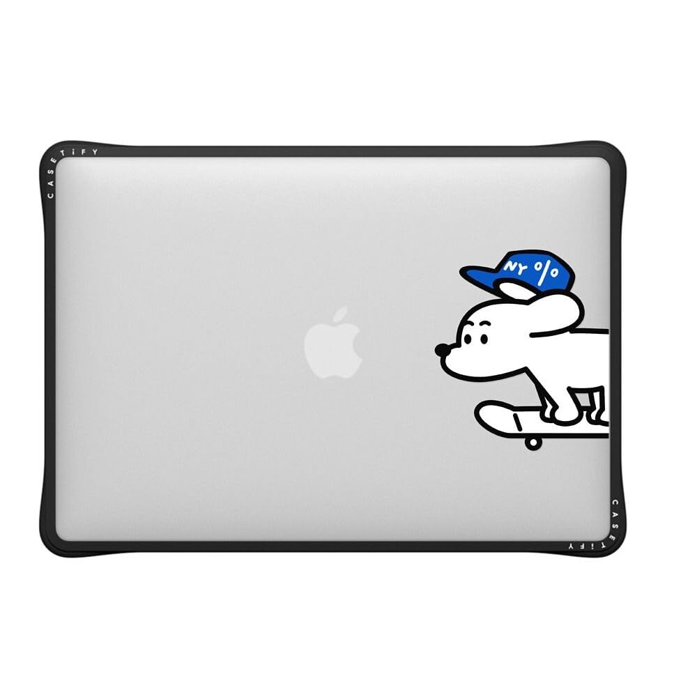 CASETiFY Impact MacBook Air 13.6" (M2-M5) Case [Cushioned Impact Corners/Scratch-Resistant/Anti-Slip Grip] - Clear Black