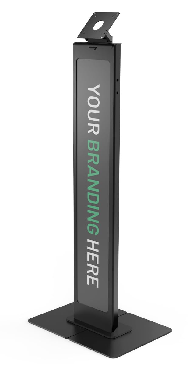 Compulocks VESA Brandable Floor Stand with a Large Base Plate - Black
