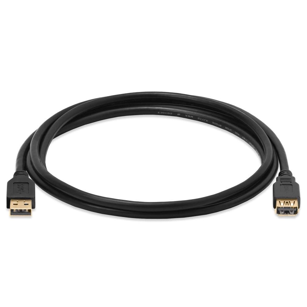 Cmple - USB 3.0 A Male to A Female Extension Gold Plated Cable - 10FT (Blue)