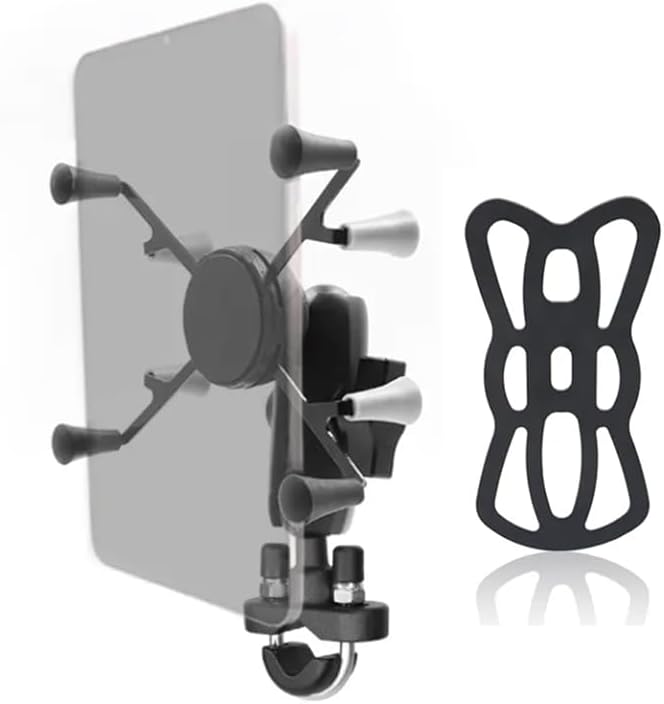 Strg Tablet Mount with Composite Double Socket Arm(Medium) for 6" Tablets, Tablet Holder Compatible with RAM Mount and All B Size 1" Ball Mounts Bases for Motorcycle Bike Car Truck etc