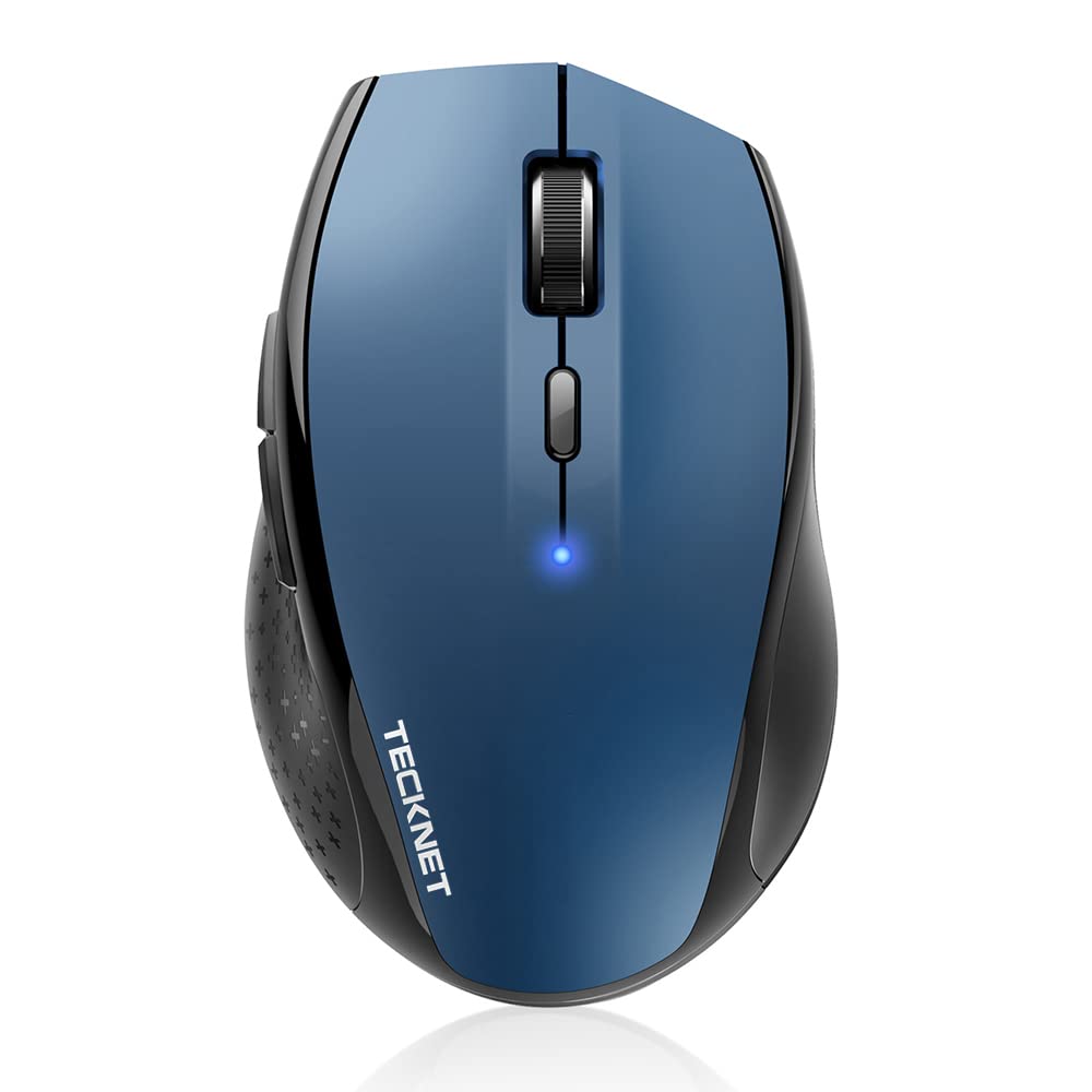 TECKNET Bluetooth Mouse, Wireless Silent 6 Buttons 2-Yr Battery, Purple