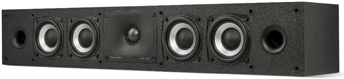 Polk Monitor XT35 Slim Center Channel Speaker - Hi-Res Audio Certified, Dolby Atmos & DTS:X Compatible, 1" Terylene Tweeter & Four 3" Dynamically Balanced Woofer, Wall-Mountable, Midnight Black