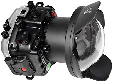 Seafrog Professional Waterproof Housing 6" Dry Dome Port Kit, for Sony A7S III A7SIII A7S3 A7 SIII Alpha 7S III with 16-35mm F4 (Zoom Gear Included) Underwater 40m/130fit Diving Case-Black