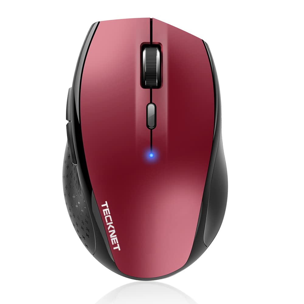 TECKNET Bluetooth Mouse, Wireless Silent 6 Buttons 2-Yr Battery, Purple