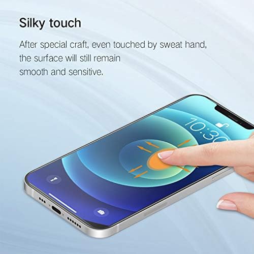 PERFECTSIGHT Anti Blue Light Screen Protector Compatible with iPhone 12 Mini 2020 5.4 inch, Eye Care HD Clear Tempered Glass - Anti Eye Fatigue & Eye Dry 2X Stronger Easy Installation