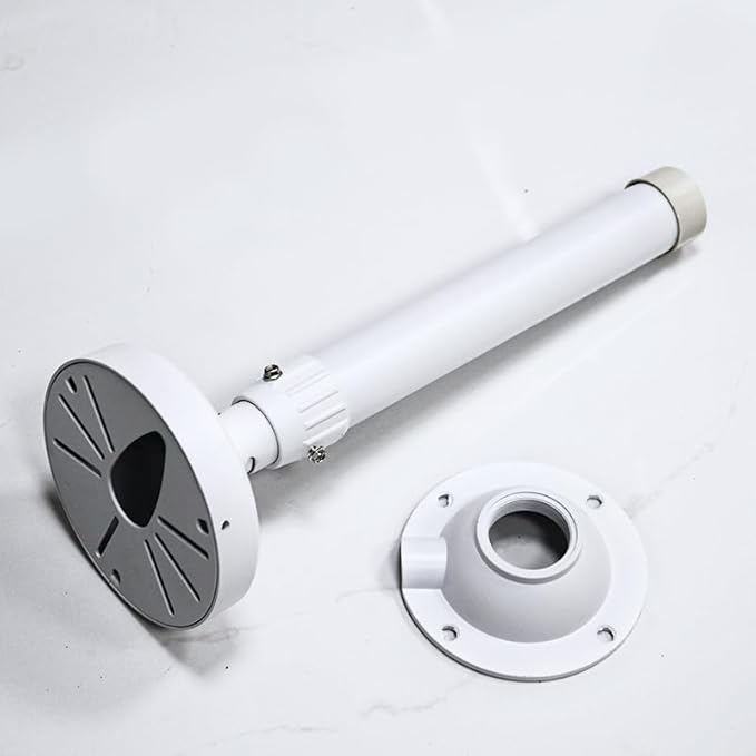 ZT-NET Extendable Pole Mount for Security Surveillance Cameras, Ceiling/Wall Mounting Bracket for Bullet Camera,Solid Metal (11.8-23.6 inch)