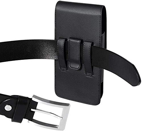Fit for iPhone 13 Mini 12 Mini iPhone SE 2020 iPhone 8 7 6S 6 Belt Holster Premium Leather with Belt Clip Loop Fit with Defender Case Protective Armor Battery Case On