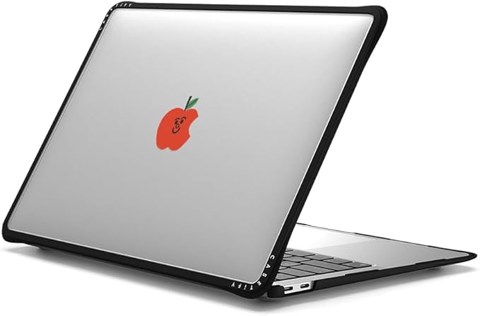 CASETiFY Impact MacBook Air 13" (M1/Intel) Case [Cushioned Impact Corners/Scratch-Resistant/Anti-Slip Grip] - Apple MacBook Case - Clear Black